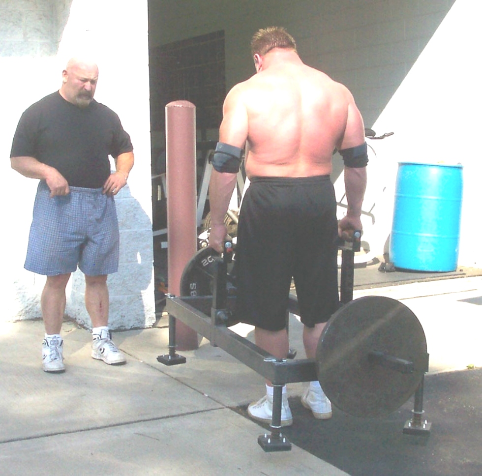 Chuck Vogelpohl with Louie Simmons Fitness Equipment 